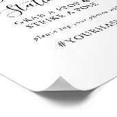 Eenvoudig Minimalistisch Selfie Station Bord Poster (Hoek)