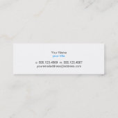 Eenvoudig Minimalistisch Solid Black No. 2 Mini Visitekaartje (Achterkant)