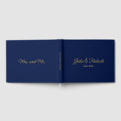 Eenvoudig minimalistisch speciaal aangepast marine gastenboek (Volledig)