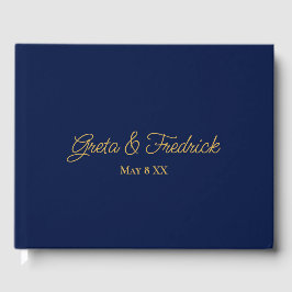 Eenvoudig minimalistisch speciaal aangepast marine gastenboek