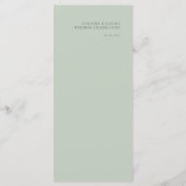 Eenvoudig minimalistisch stembusmenu menu (Achterkant)