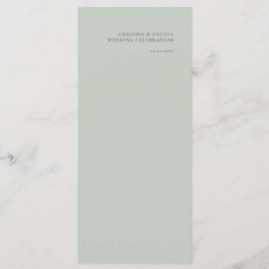 Eenvoudig minimalistisch stembusmenu menu (Achterkant)