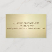 Eenvoudig, minimalistisch, stijlvol, elegant, Faux Visitekaartje (Achterkant)