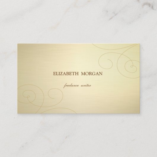 Eenvoudig, minimalistisch, stijlvol, elegant, Faux Visitekaartje (Voorkant)