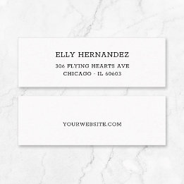 Eenvoudig minimalistisch typemachine 11 mini-Visit Mini Visitekaartje