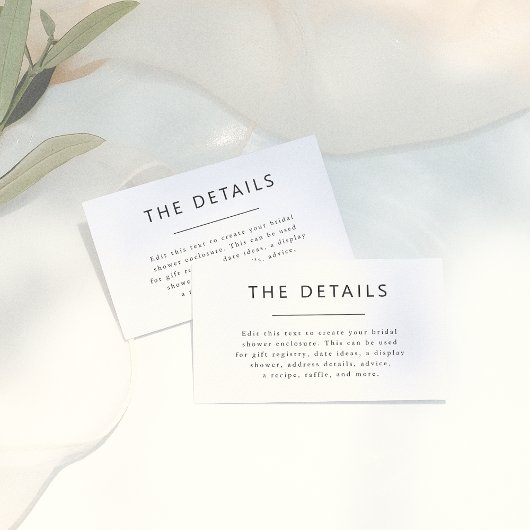 Eenvoudig minimalistisch typografie Vrijgezellenfe Informatiekaartje