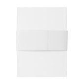 Eenvoudig minimalistisch uitnodigingen wikkel (Achterkant Voorbeeld)