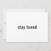 Eenvoudig Minimalistisch Verblijf dat de Datum bew Save The Date (Voorkant)