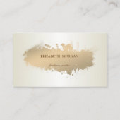 Eenvoudig, minimalistisch, verflijn visitekaartje (Voorkant)