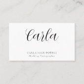 Eenvoudig minimalistisch visitekaartje (Voorkant)