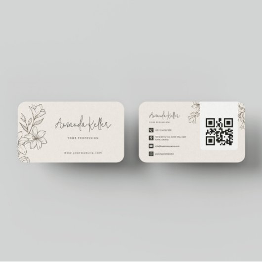 Eenvoudig minimalistisch visitekaartje