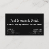 Eenvoudig minimalistisch Visitekaartje met 2 namen (Voorkant)