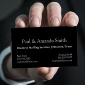 Eenvoudig minimalistisch Visitekaartje met 2 namen