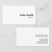 Eenvoudig, minimalistisch Visitekaartje van de Mag (Voorkant / Achterkant)
