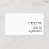 Eenvoudig, minimalistisch Visitekaartje van de Mag (Achterkant)