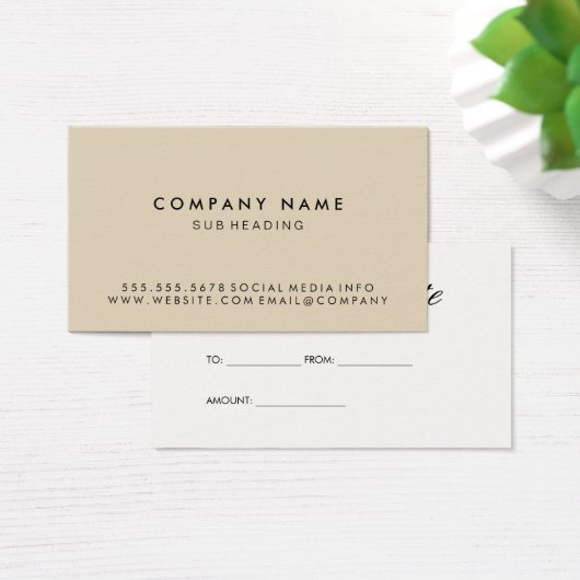 Eenvoudig Minimalistisch Visitekaartjes (Bureau)