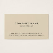 Eenvoudig Minimalistisch Visitekaartjes (Voorkant)