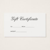 Eenvoudig Minimalistisch Visitekaartjes (Achterkant)