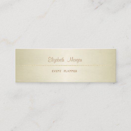 Eenvoudig minimalistisch voor elegante professione mini visitekaartje (Voorkant)