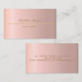 Eenvoudig minimalistisch voor elegante professione visitekaartje (Voorkant / Achterkant)