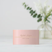 Eenvoudig minimalistisch voor elegante professione visitekaartje (Staand voorkant)