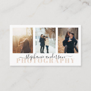 Eenvoudig minimalistisch voor fotografie visitekaartje