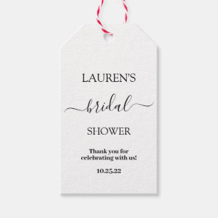 Eenvoudig minimalistisch vrijgezellenfeest cadeau- cadeaulabel