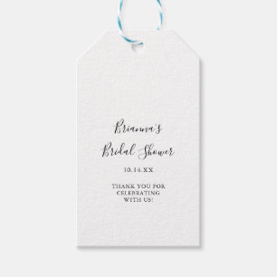 Eenvoudig minimalistisch Vrijgezellenfeest Cadeaulabel