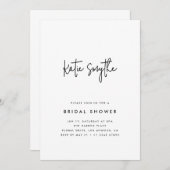 Eenvoudig minimalistisch Vrijgezellenfeest Kaart (Voorkant / Achterkant)