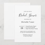 Eenvoudig, minimalistisch Vrijgezellenfeest Kaart (Voorkant / Achterkant)