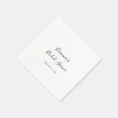 Eenvoudig minimalistisch Vrijgezellenfeest Servet (Hoek)