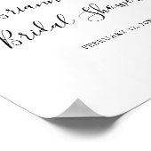 Eenvoudig minimalistisch Vrijgezellenfeest Welkom Poster (Hoek)