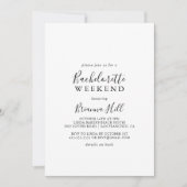 Eenvoudig minimalistisch vrijgezellenweekend kaart (Voorkant)