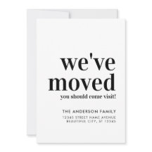 Eenvoudig Minimalistisch We Zijn Verhuisd Modern F