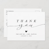 Eenvoudig minimalistisch weddenschap met kalmte briefkaart (Voorkant / Achterkant)