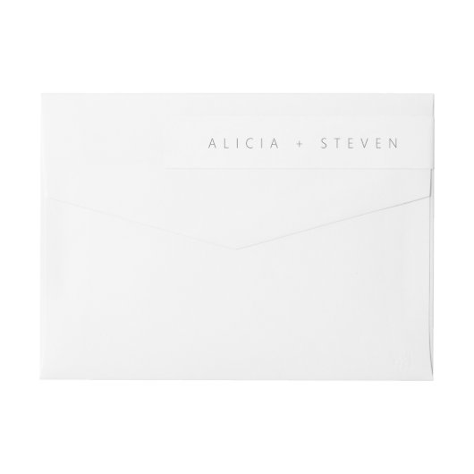 Eenvoudig minimalistisch weddenschap rond label (Achterkant)