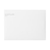 Eenvoudig minimalistisch weddenschap rond label (Voorkant)