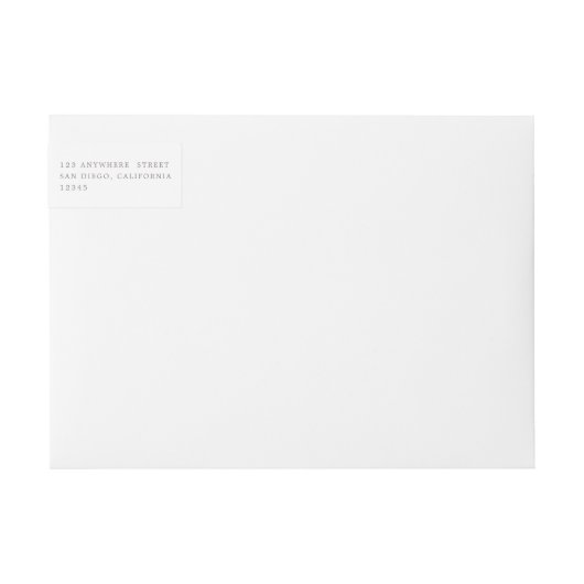 Eenvoudig minimalistisch weddenschap rond label (Voorkant)