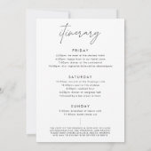 Eenvoudig minimalistisch weekend met rondweg kaart (Achterkant)