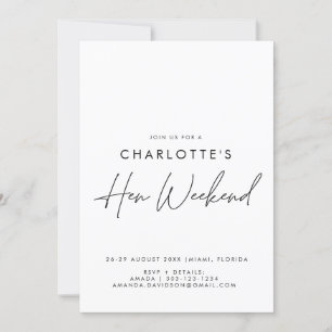 Eenvoudig minimalistisch weekend met rondweg kaart