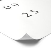 Eenvoudig minimalistisch welkomstPoster voor buite Poster (Hoek)