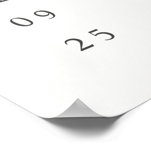 Eenvoudig minimalistisch welkomstPoster voor buite Poster (Hoek)