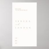 Eenvoudig minimalistisch welkomstPoster voor buite Poster (Voorkant)