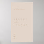 Eenvoudig minimalistisch welkomstPoster voor buite Poster (Voorkant)