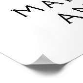 Eenvoudig minimalistisch welkomstteken poster (Hoek)