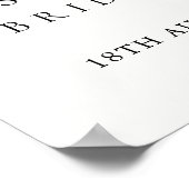 Eenvoudig minimalistisch welkomstteken voor Vrijge Poster (Hoek)