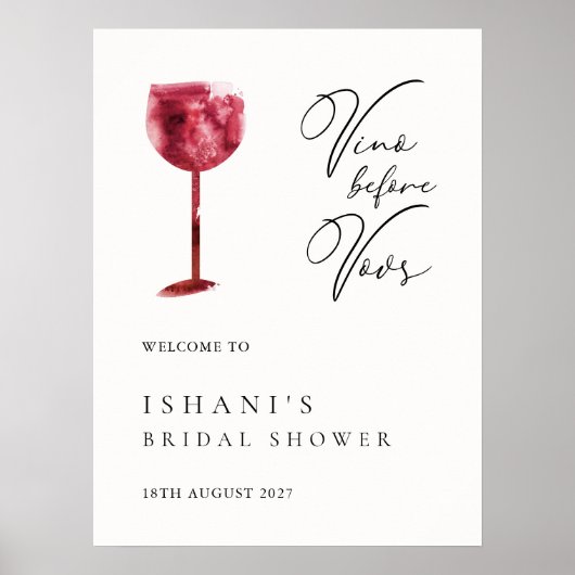 Eenvoudig minimalistisch welkomstteken voor Vrijge Poster (Voorkant)