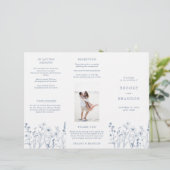 Eenvoudig Minimalistisch Wildflower Boho Wedding P (Staand voorkant)