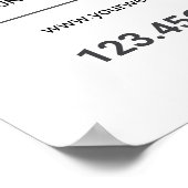 Eenvoudig minimalistisch wit en zwart schoonheidss poster (Hoek)