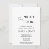 Eenvoudig minimalistisch wit repetitief avondeten kaart (Voorkant)